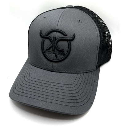 KCRanch Charcoal / Black Ball Cap