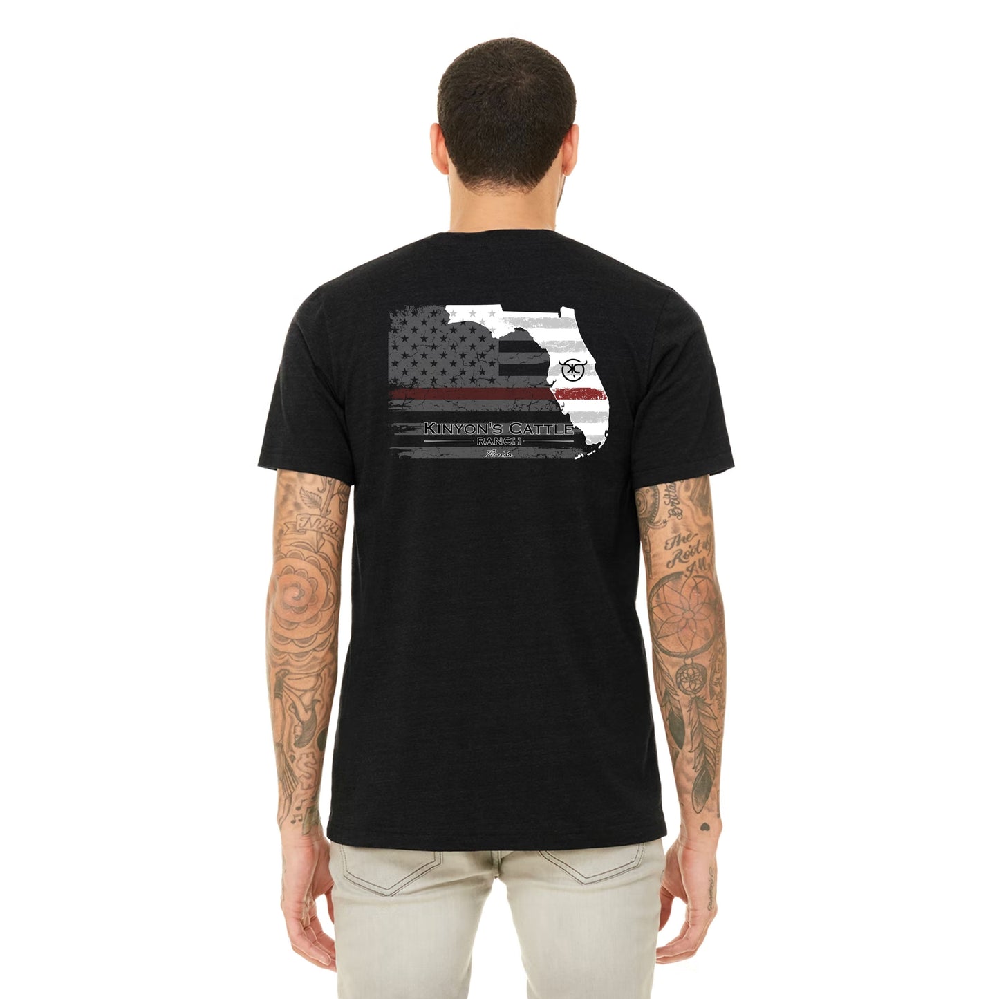 KCRanch Red Line Patriotic Tee