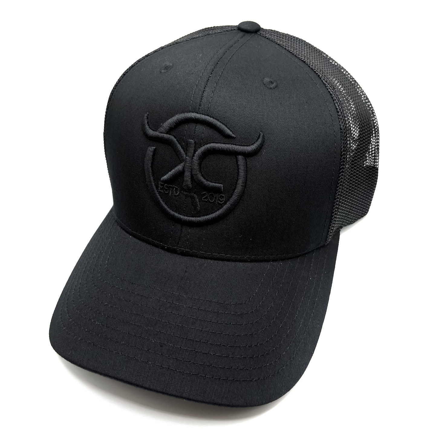 KCRanch Black / Black Ball Cap